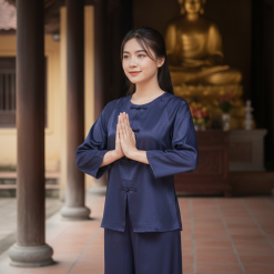 Alternative view of SET06 - Bộ Pháp Phục - Gấm Vân Gỗ - Sang trọng